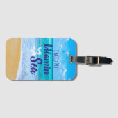 Prachtig Beach-vitamine-Zee Bagagelabel (Voorkant (horizontaal))