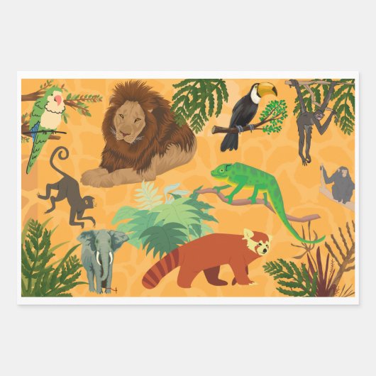 Prachtig bedrukt inpakpapier vel (Voorkant)