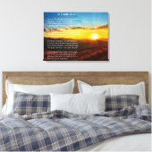 Prachtig begrafenislofrede gedicht canvas afdruk (Insitu (Slaapkamer))