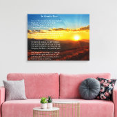 Prachtig begrafenislofrede gedicht canvas afdruk (Insitu (Woonkamer))