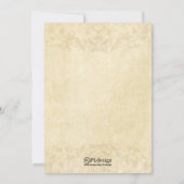 Prachtig beige  papier Vrijgezellenfeest Kaart (Achterkant)