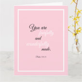 Prachtig bemoedigend bijbelcitaat Psalm 139 Kaart (Gele Bloem)