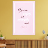 Prachtig bemoedigend Bijbelcitaat uit de Schrift Canvas Afdruk (Insitu (Woonkamer))