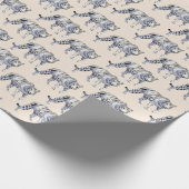 Prachtig Bengaals wit tijgercrème patroon Cadeaupapier (Hoek)