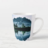 Prachtig berglandschap met John Muir-woorden Latte Mok (Rechts)