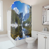 Prachtig, bergmeer douchegordijn (In situ)