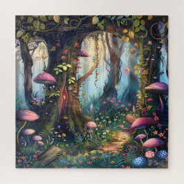 Prachtig betoverd bos legpuzzel
