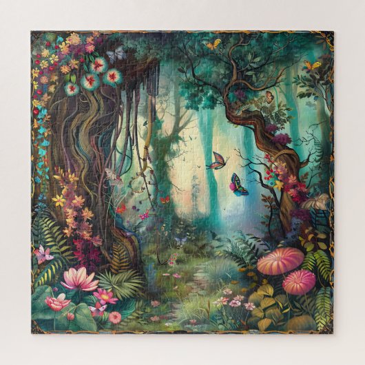 Prachtig betoverd bos legpuzzel (Verticaal)