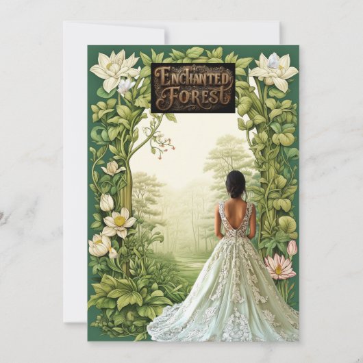 Prachtig betoverd bos Sweet 16 Kaart (Voorkant)