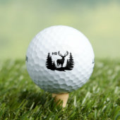 Prachtig Big Racked Buck Monogram Golfballen (Insitu Shirt)