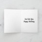 Prachtig  Bird Birthday Wenskaart Kaart (Binnen)