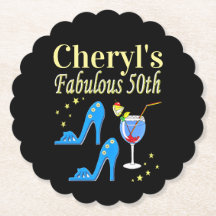 PRACHTIG BLAUW 50E VERJAARDAG ONTWERP