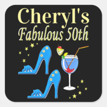 PRACHTIG BLAUW 50E VERJAARDAG ONTWERP