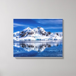 prachtig blauw Antarctica Canvas Afdruk