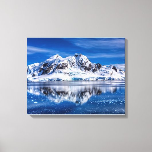 prachtig blauw Antarctica Canvas Afdruk (Voorkant)