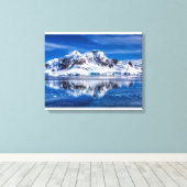 prachtig blauw Antarctica Canvas Afdruk (Insitu (Houten vloer))