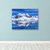 prachtig blauw Antarctica Canvas Afdruk (Insitu (Houten vloer))