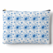 Prachtig blauw bloem naadloos patroon