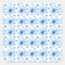 Prachtig blauw bloem naadloos patroon