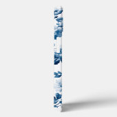 Prachtig Blauw Bloemmotief Case-Mate iPhone Case (Achterkant / Rechts)