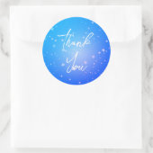 Prachtig blauw dank u stickers (Tas)