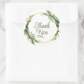 Prachtig blauw dank u stickers (Tas)