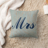 Prachtig blauw en koper marmeren ontwerp Mr en Mrs Kussen (Deken)