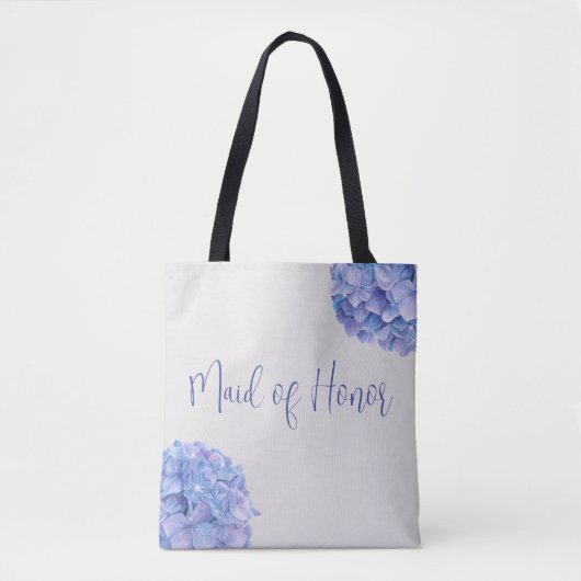 Prachtig blauw Hydrangea bruidsfeestje Tote Bag (Voorkant)