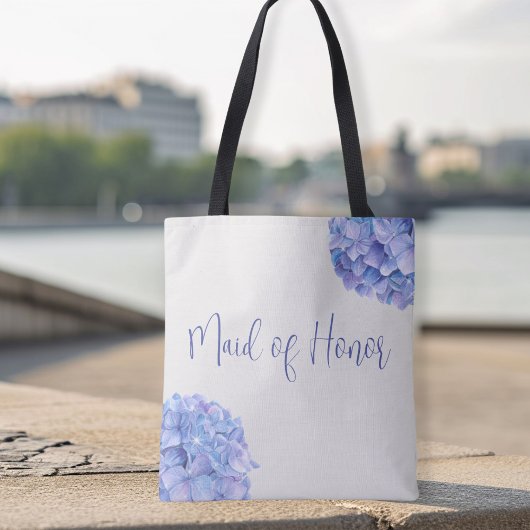 Prachtig blauw Hydrangea bruidsfeestje Tote Bag