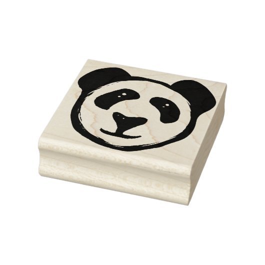 Prachtig blauw Panda Beer Rubberstempel (Stempel)