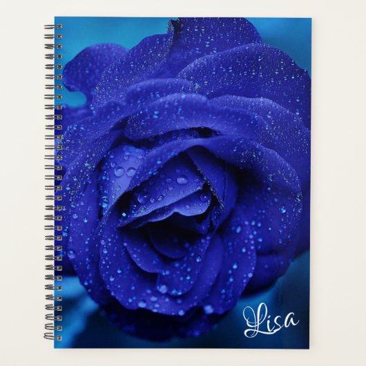Prachtig blauw Roos Planner (Voorkant)