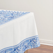 Prachtig blauw wit bloemmotief paisley kunstpatroo