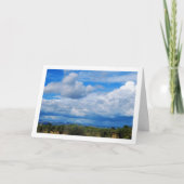 Prachtig Blauwe Lucht Landschap Kaart (Voorkant)