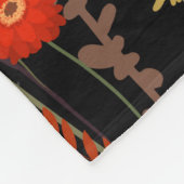 Prachtig bloeiend weidebloemen patroon fleece deken (Hoek)