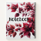 Prachtig bloembedrukt notitieboek (Achterkant)