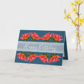 Prachtig bloemboeket Rode Dahlia Bloem Verjaardag Kaart (Gele Bloem)