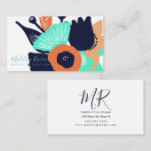 Prachtig Bloemend Modern Ontwerper Visitekaartje (Voorkant / Achterkant)