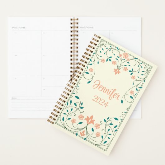 Prachtig bloemenlijst planner (Display)