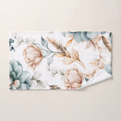 Prachtig bloemennaadloos patroon met bad handdoek (Handdoek)