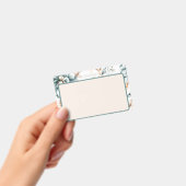 Prachtig bloemennaadloos patroon met  badge (Handheld)