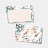 Prachtig bloemennaadloos patroon met  badge (Voor- en achterkant)