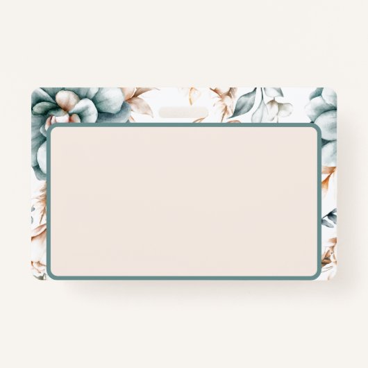 Prachtig bloemennaadloos patroon met  badge (Voorkant)