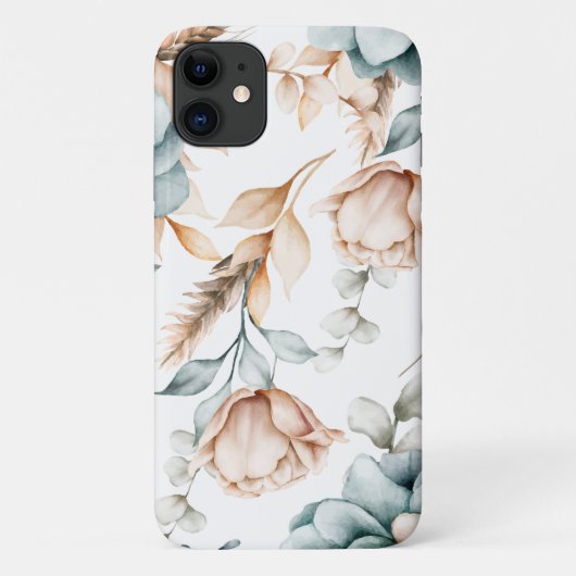 Prachtig bloemennaadloos patroon met Case-Mate iPhone case (Achterkant)