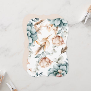 Prachtig bloemennaadloos patroon met  kaart