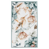 Prachtig bloemennaadloos patroon met  klein cadeauzakje (Achterkant)