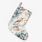 Prachtig bloemennaadloos patroon met  kleine kerstsok (Voorkant (Hangend))