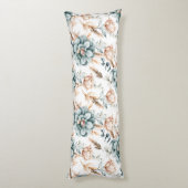 Prachtig bloemennaadloos patroon met  lichaamskussen (Achterkant (Verticaal))