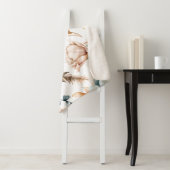 Prachtig bloemennaadloos patroon met  sherpa deken (In situ)