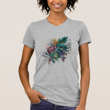 Prachtig bloemenontwerp T-shirt