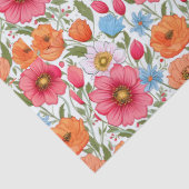 Prachtig bloemenpapier tissuepapier (Detail)